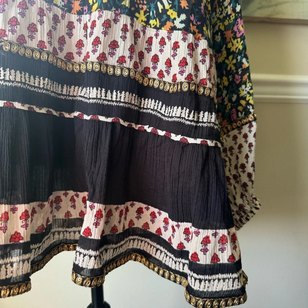 Free People Gardenia Tunic Floral Oversized‎ size XM
